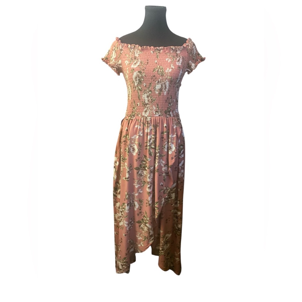 ****SALE***J for Justify Pink Flutter Sleeve Midi Dress L GUC